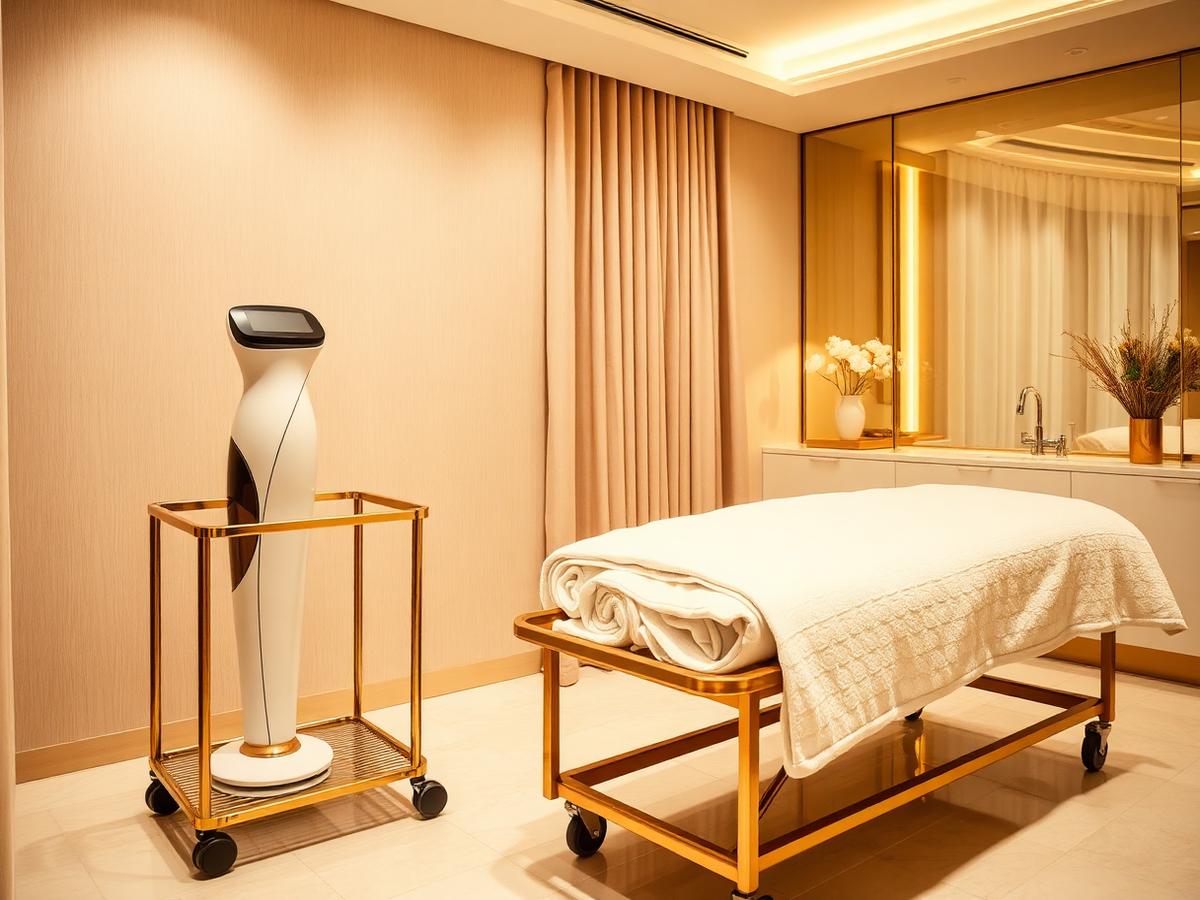 Body contouring device in the private treatment suite